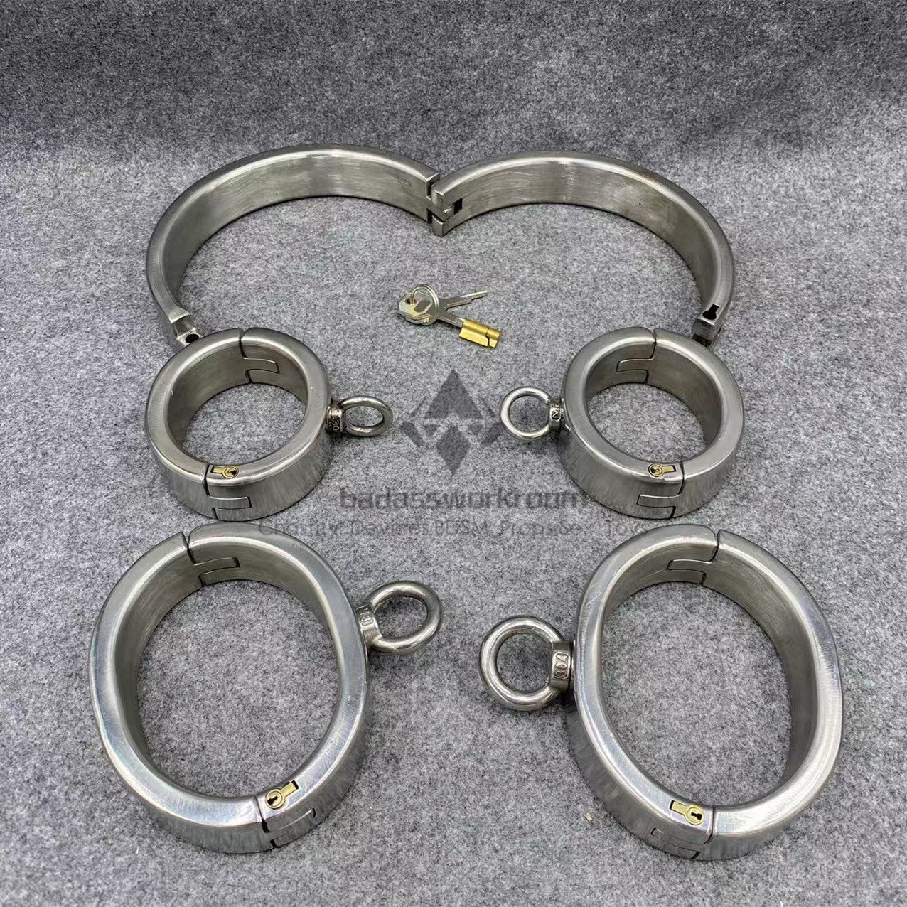 Customizable Bondage Kit Cuffs Set/Lock Cylinder