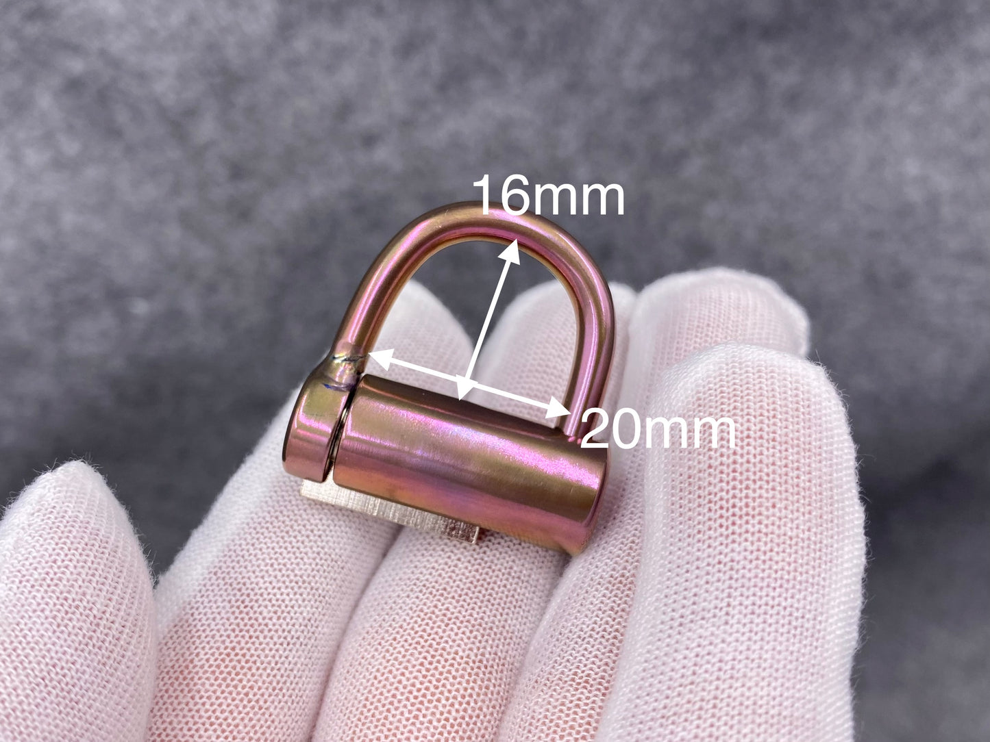 ONLY 1!Colored Titanium PA D Ring Lock