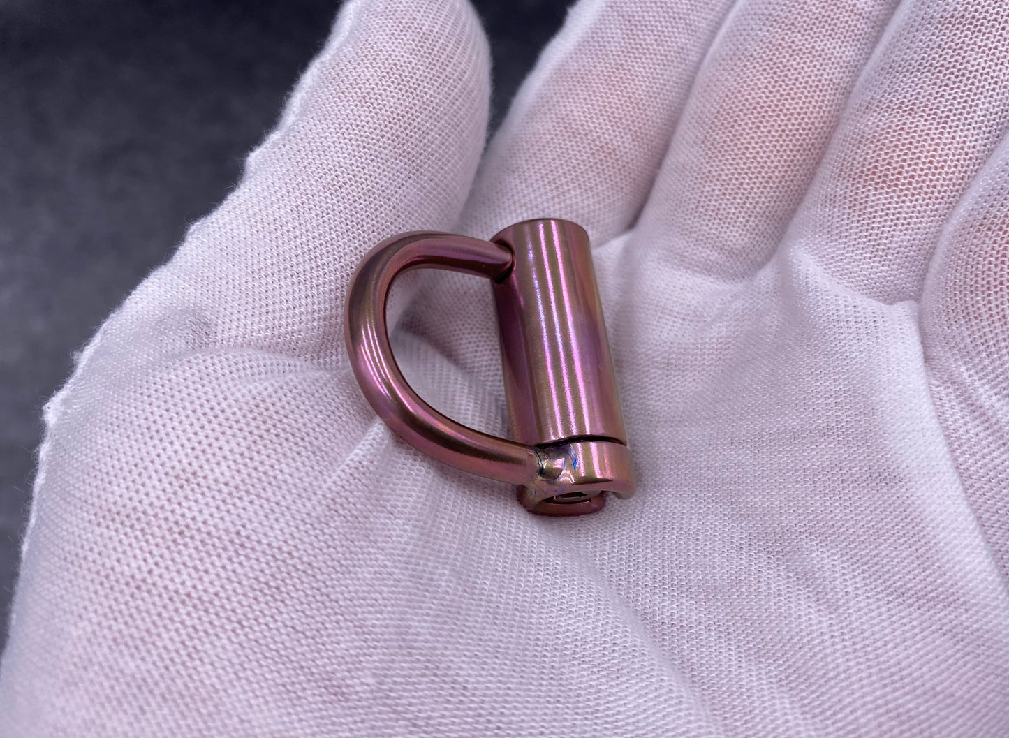 ONLY 1!Colored Titanium PA D Ring Lock